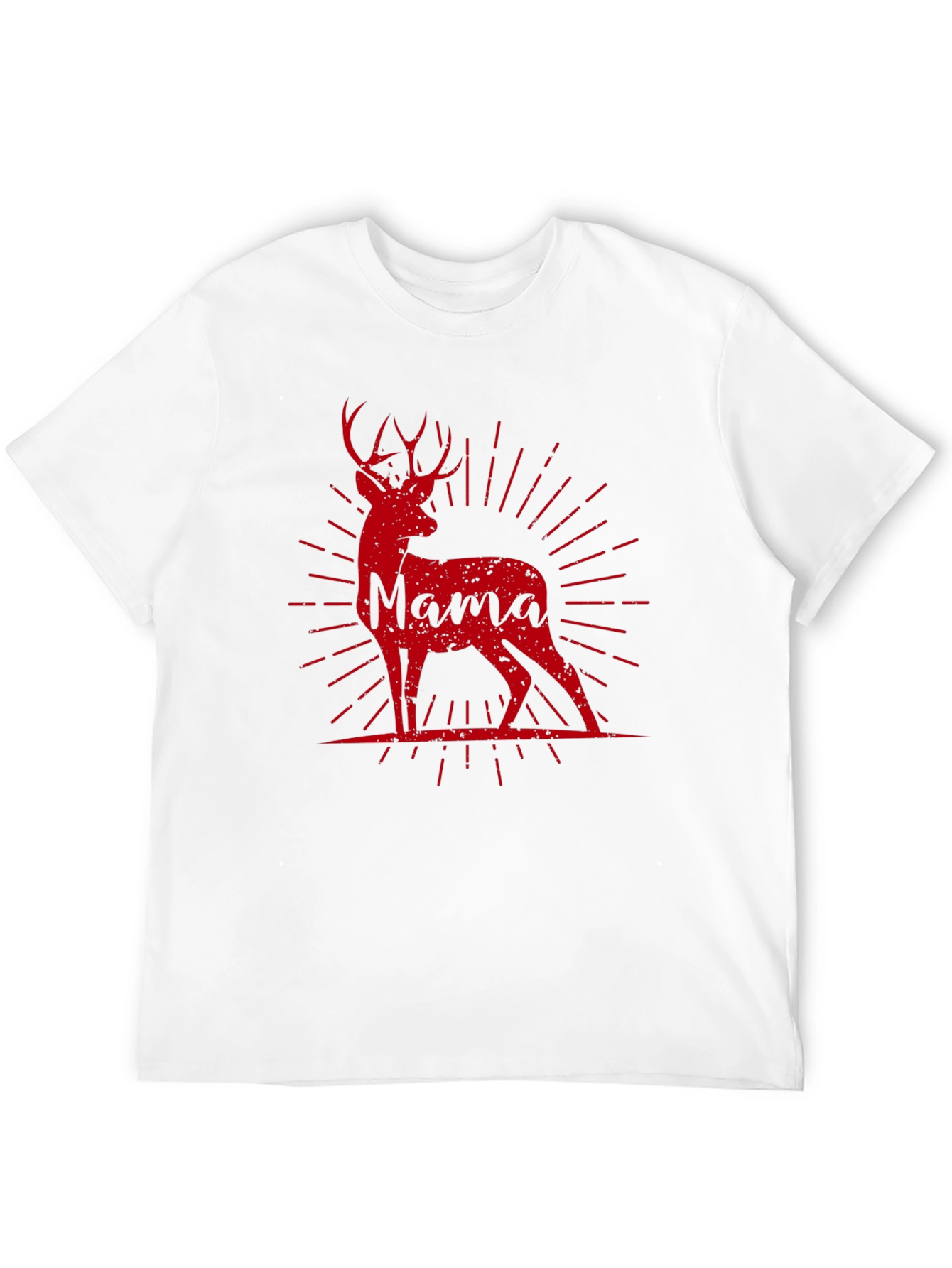 Mama Deer Graphic Tee - Black