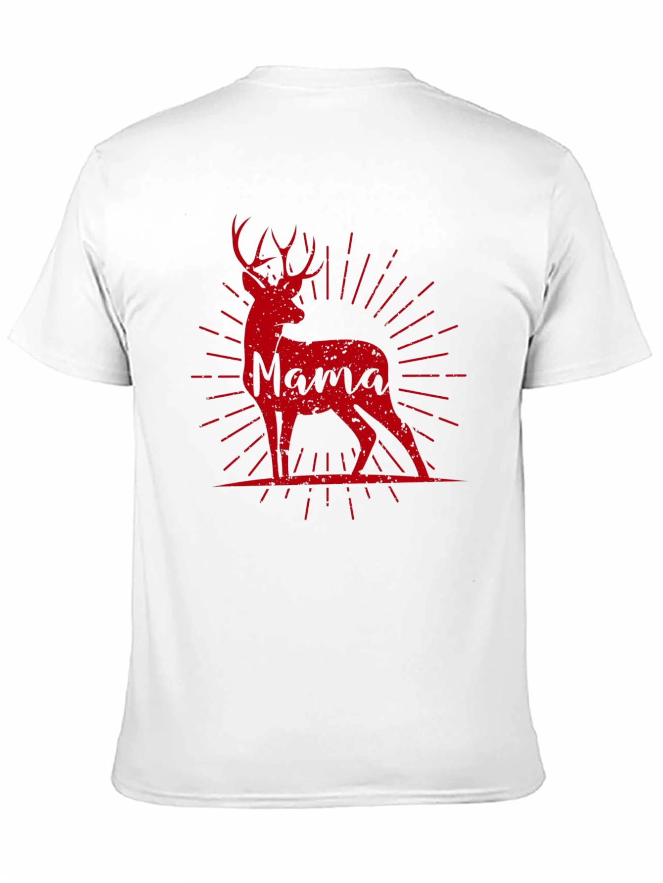 Mama Deer Graphic Tee - Black