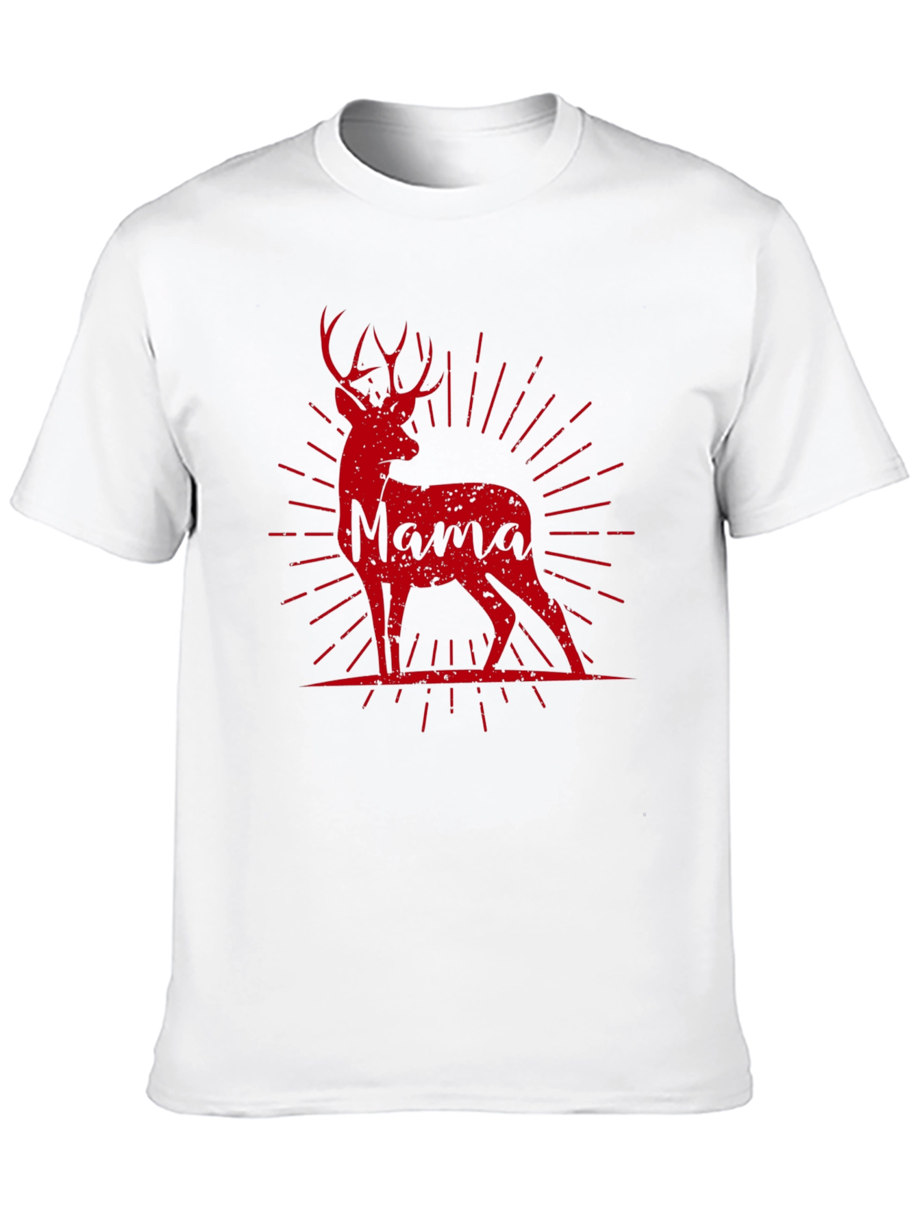 Mama Deer Graphic Tee - Black