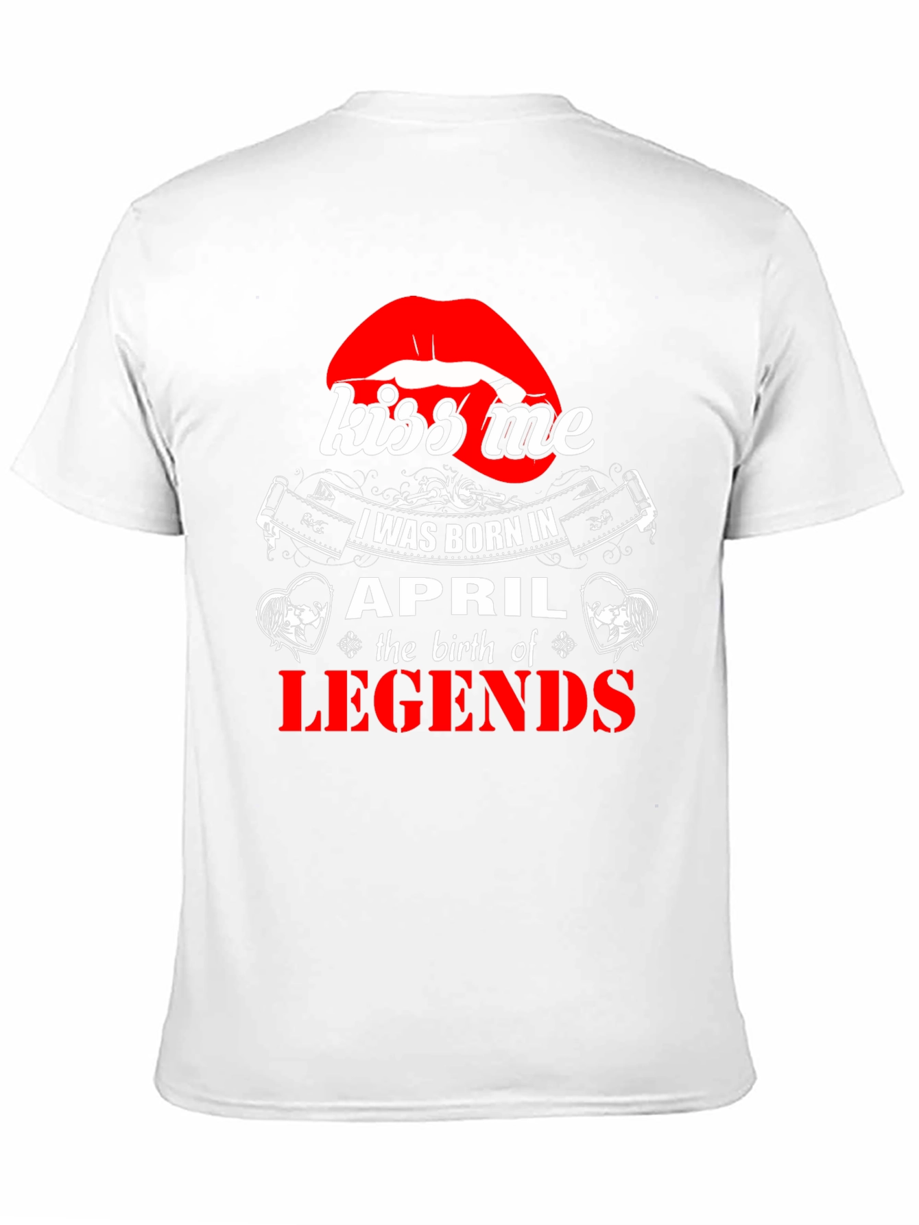 Kiss Me April Legends Black T-Shirt