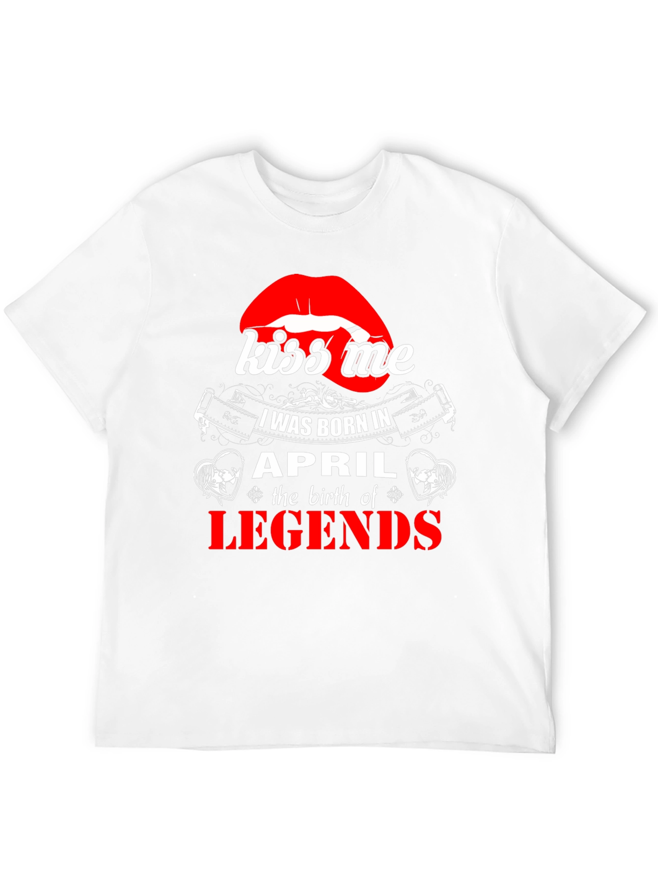 Kiss Me April Legends Black T-Shirt