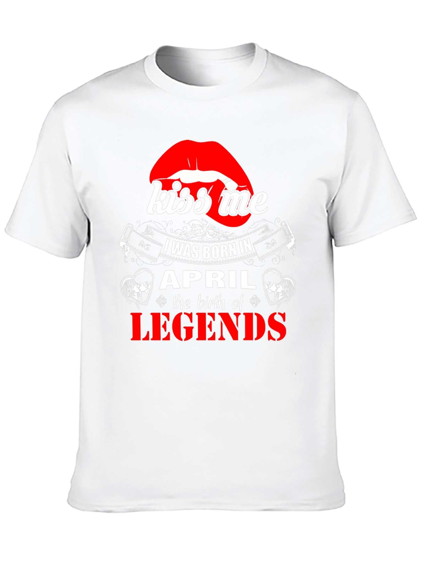 Kiss Me April Legends Black T-Shirt