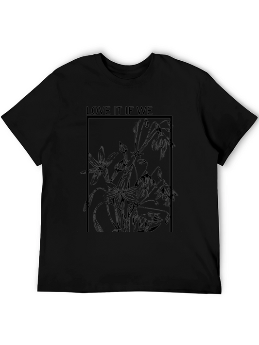 Botanical Graphic Tee - Stylish Black T-Shirt