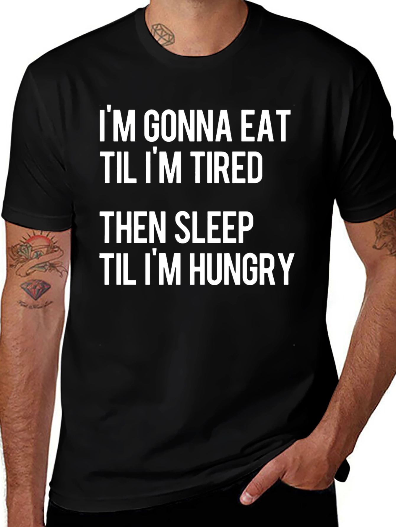 Eat Sleep Hungry Graphic T-Shirt