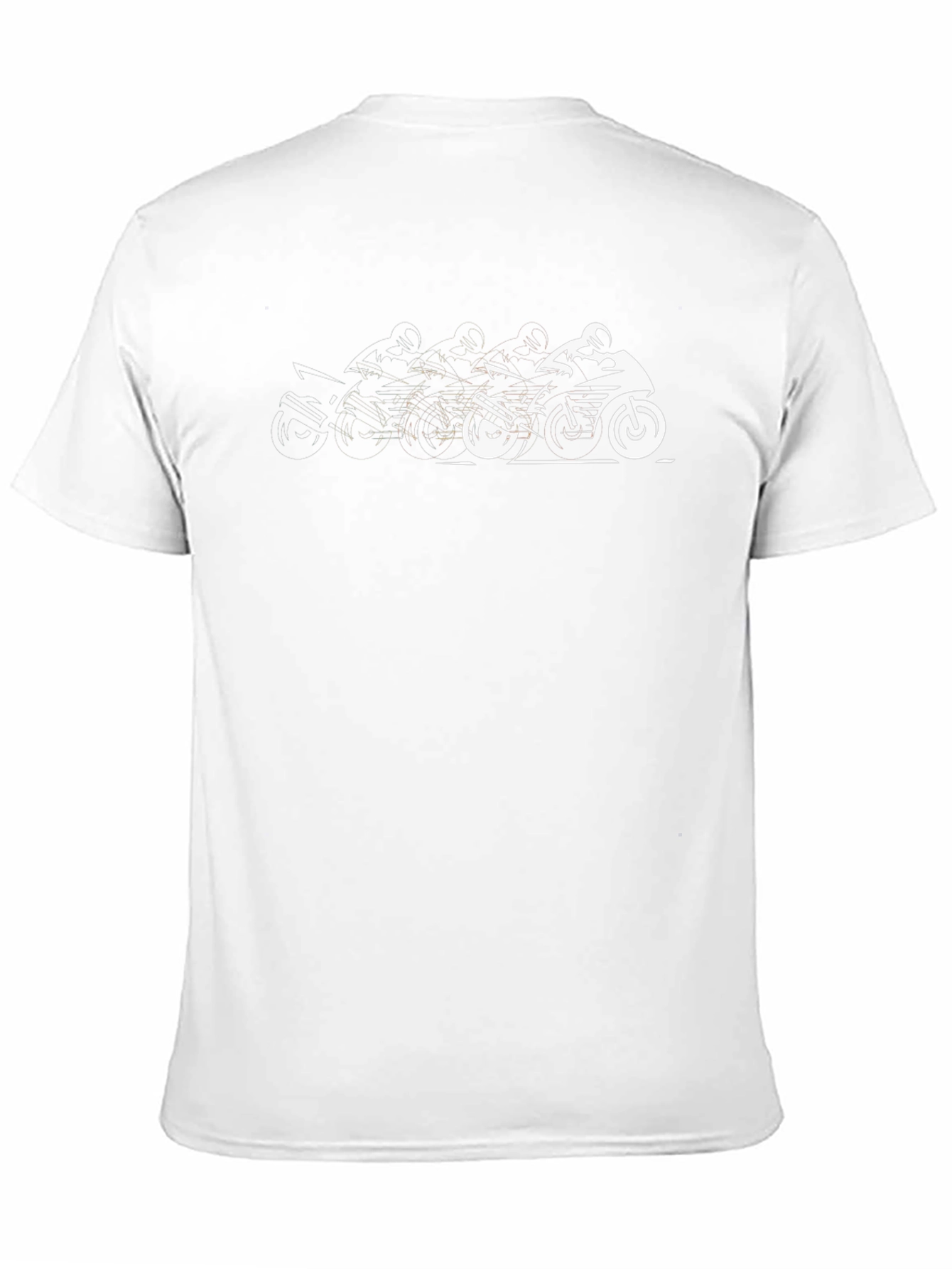 Motorcycle Graphic Tee - Sleek Black Cotton Blend