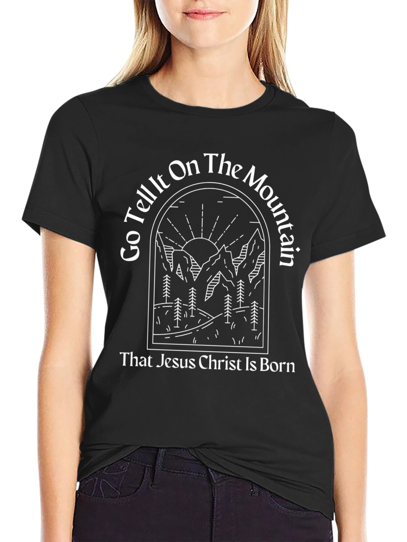 Go Tell It On the Mountain Christian Tee