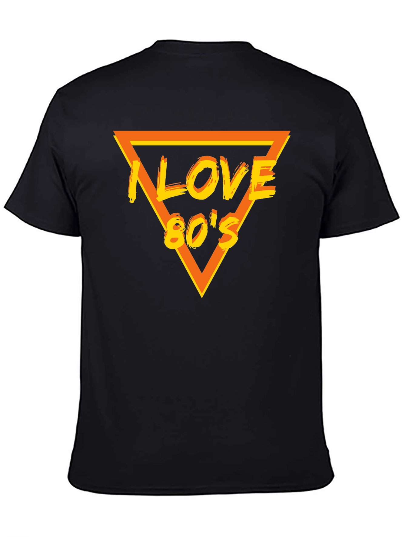 I Love 80s Black T-Shirt - Retro Style!