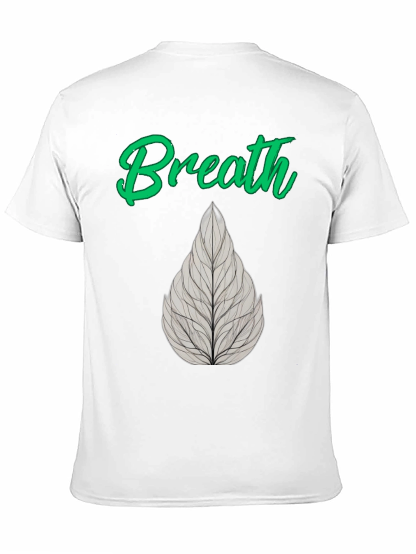 Breath Leaf Black T-Shirt