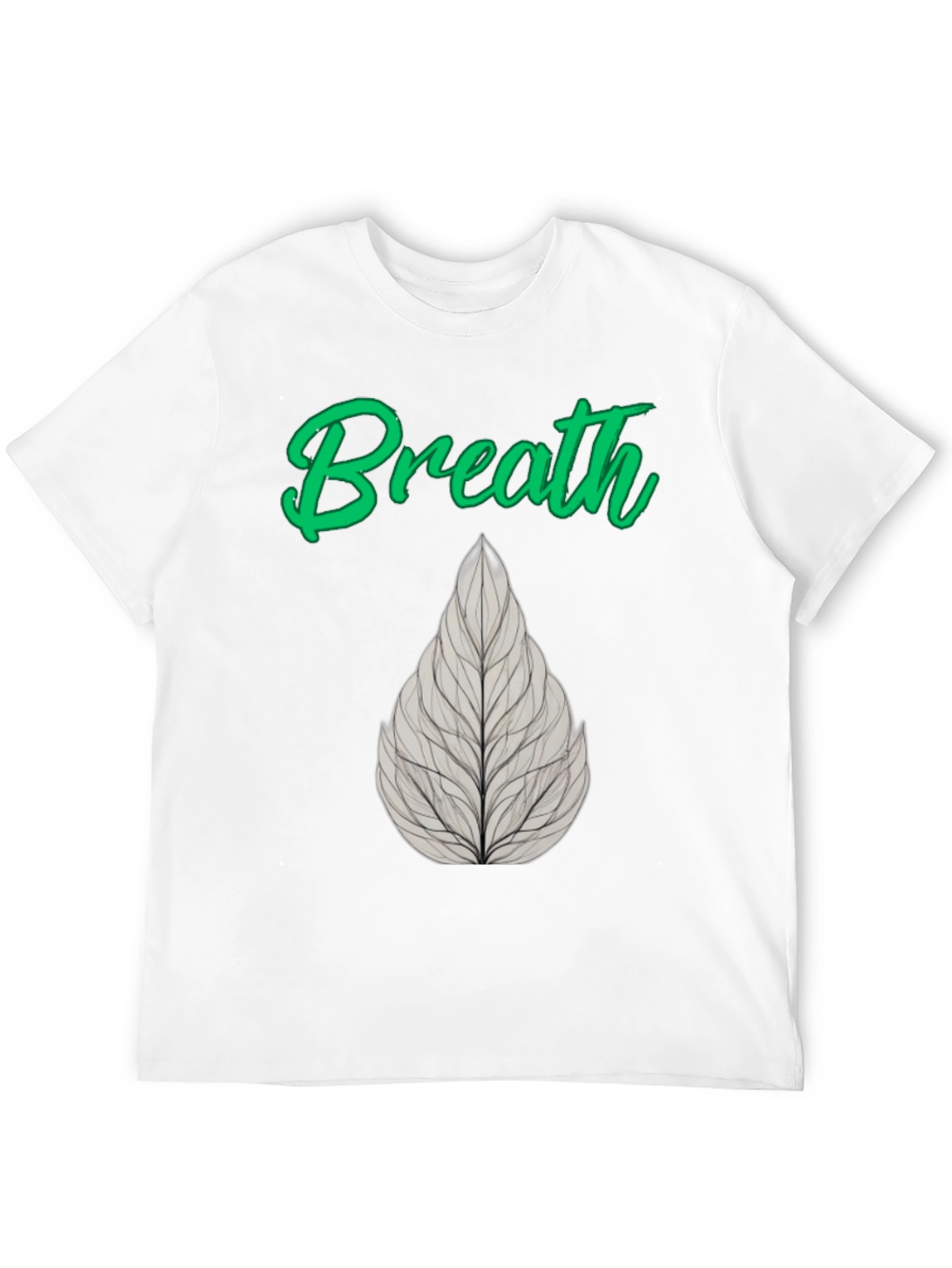 Breath Leaf Black T-Shirt
