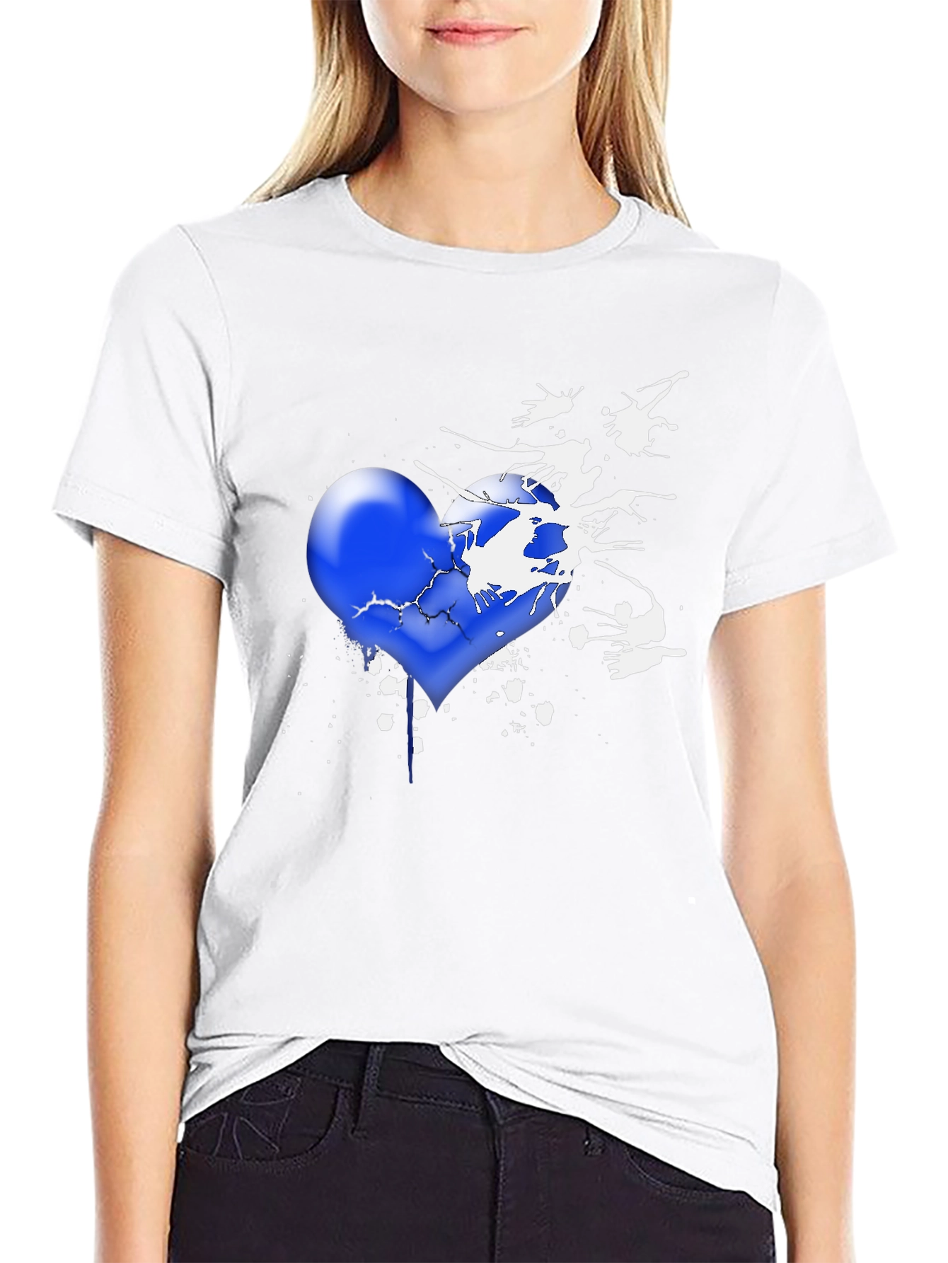 Broken Heart T-Shirt - Artistic Design
