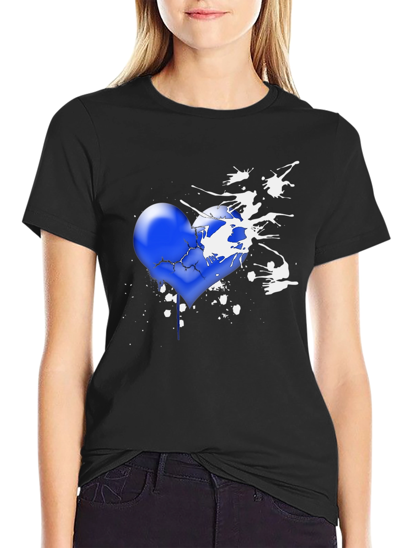 Broken Heart T-Shirt - Artistic Design