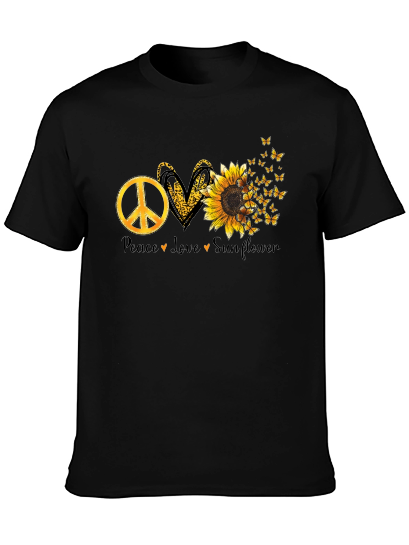 Peace Love Sunflower Graphic Tee