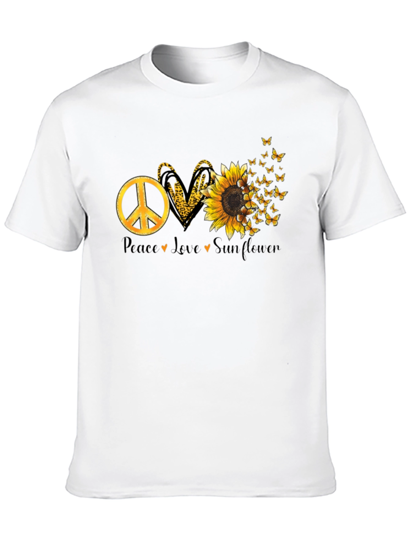 Peace Love Sunflower Graphic Tee