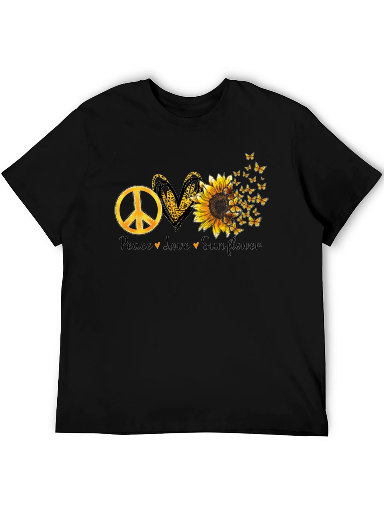 Peace Love Sunflower Graphic Tee
