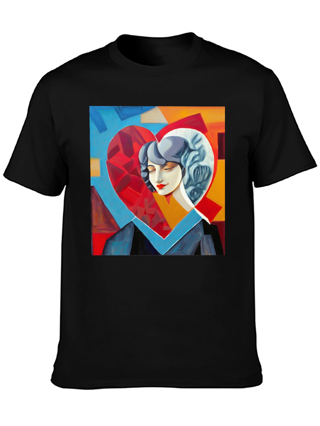 Abstract Heart Art Graphic Tee - Stylish & Unique