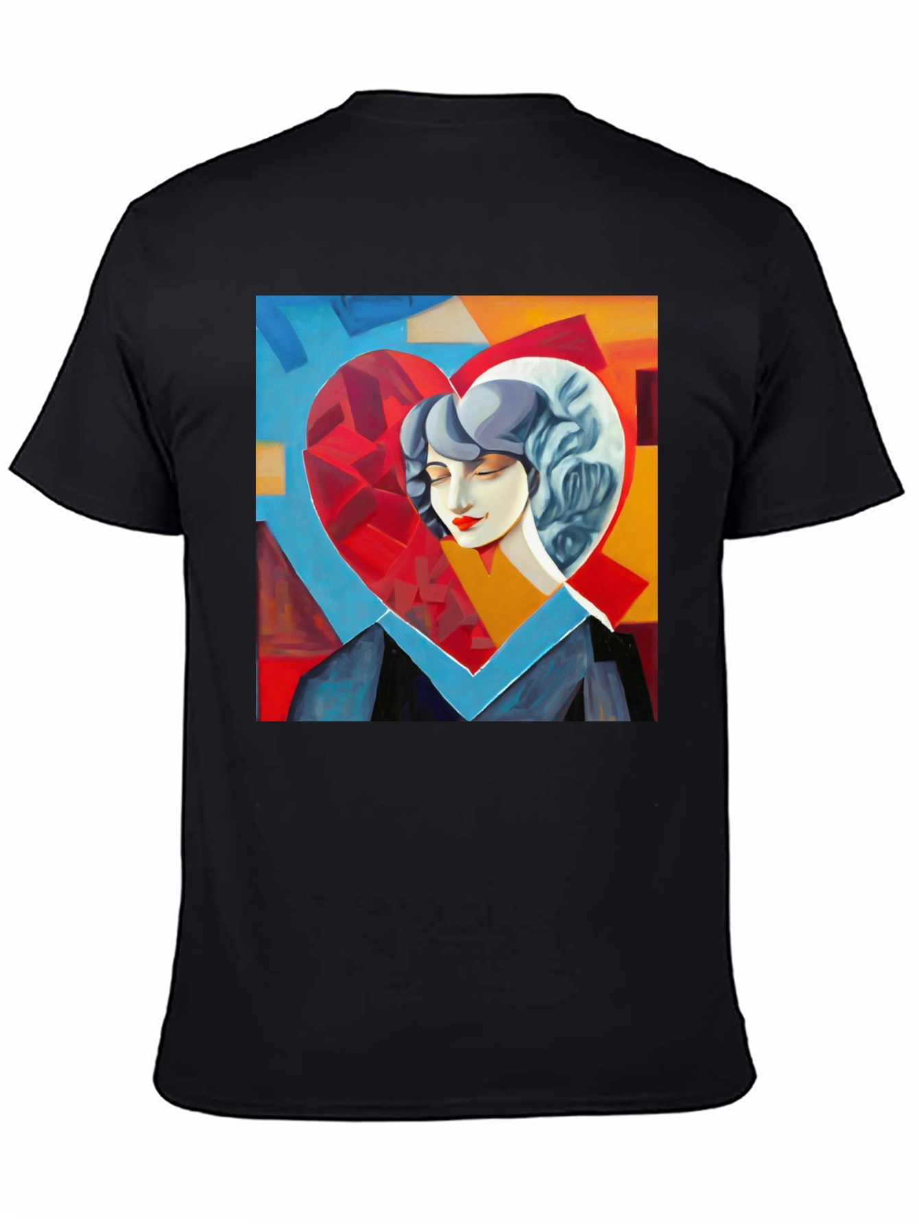 Abstract Heart Art Graphic Tee - Stylish & Unique