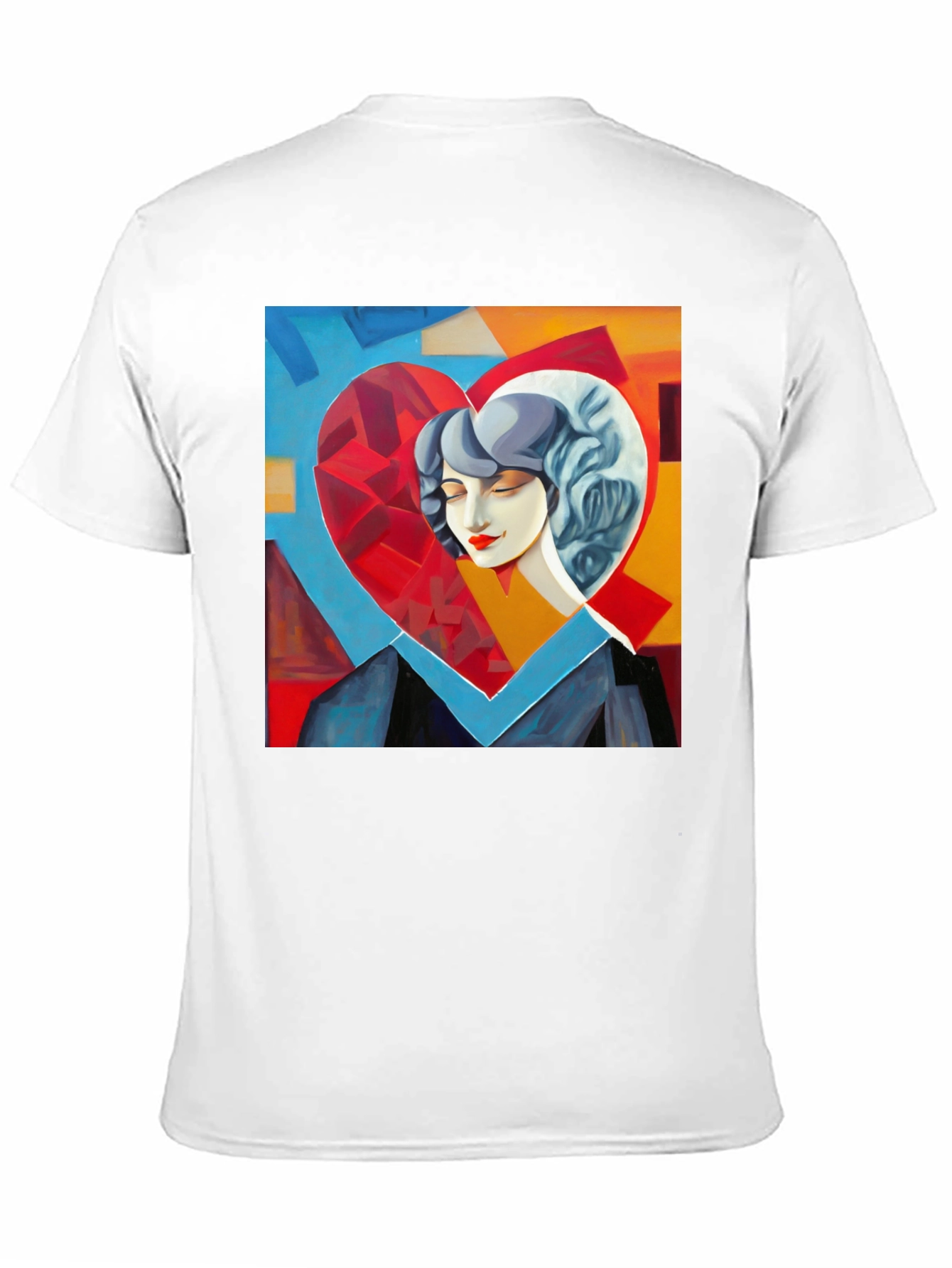 Abstract Heart Art Graphic Tee - Stylish & Unique