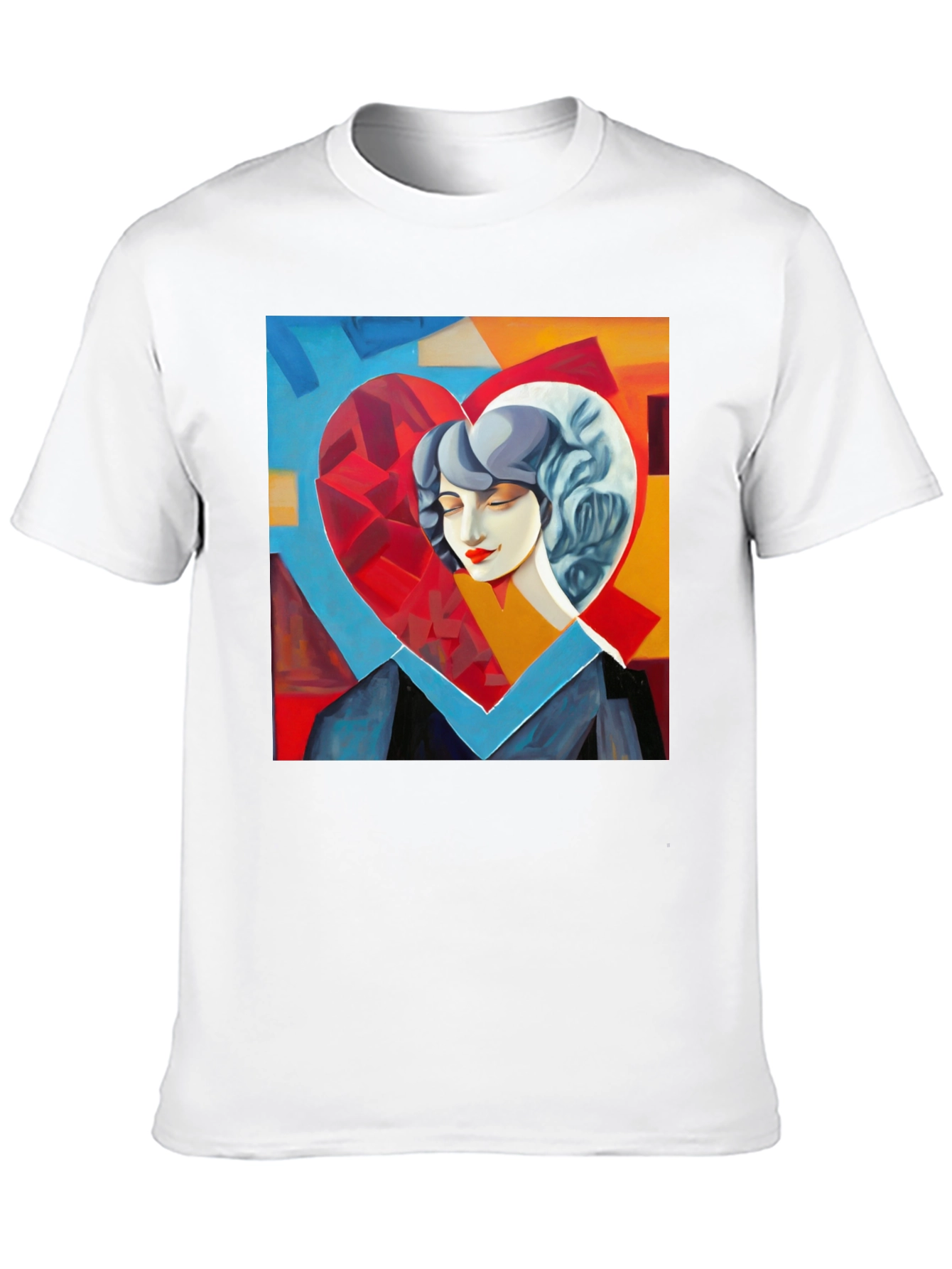 Abstract Heart Art Graphic Tee - Stylish & Unique