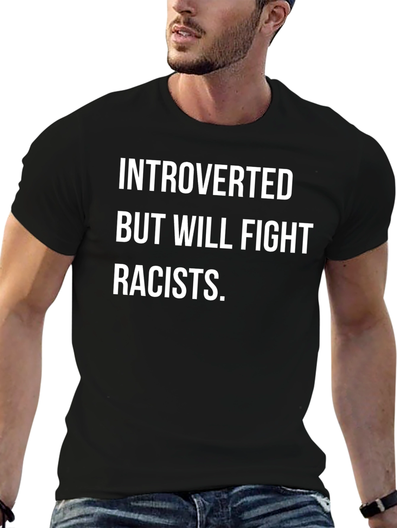 Introverted Anti-Racist Graphic Tee
