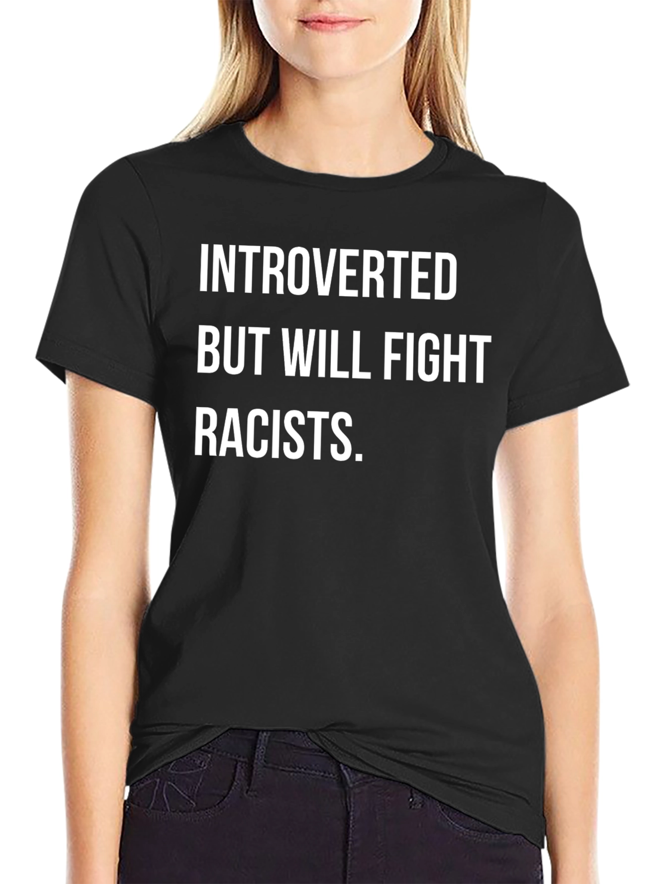 Introverted Anti-Racist Graphic Tee