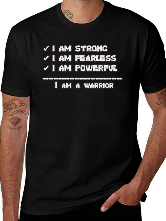 I Am Strong Warrior T-Shirt - Motivational Graphic Tee