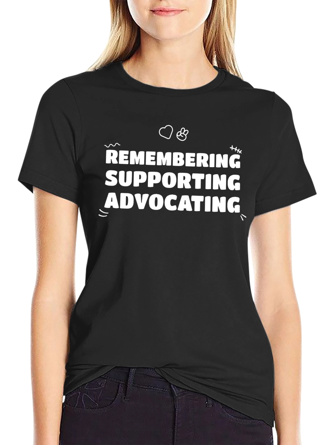 Remembering Supporting Advocating Graphic Tee