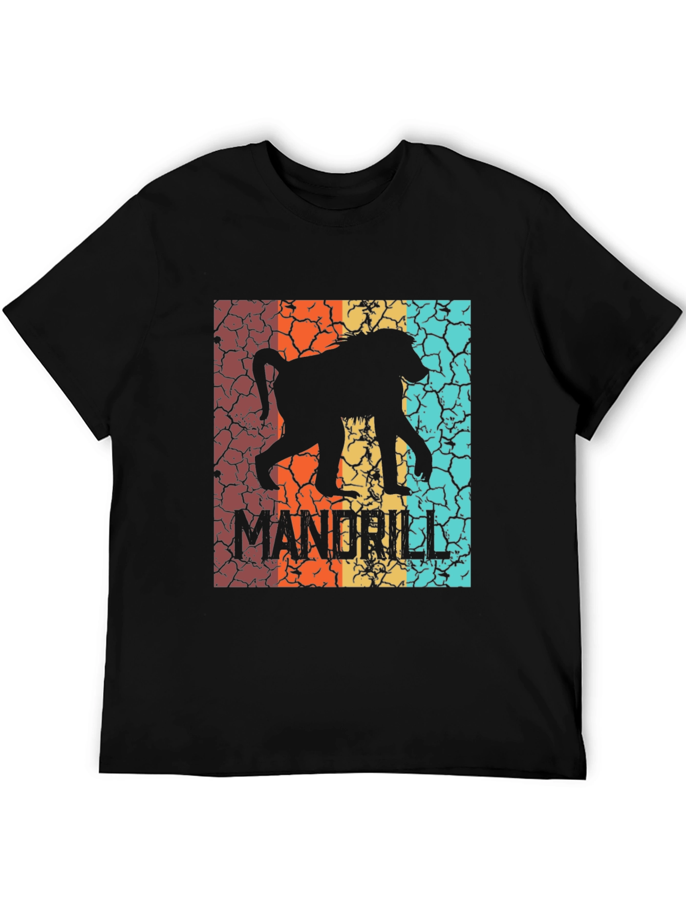 Retro Mandrill Silhouette Graphic T-Shirt