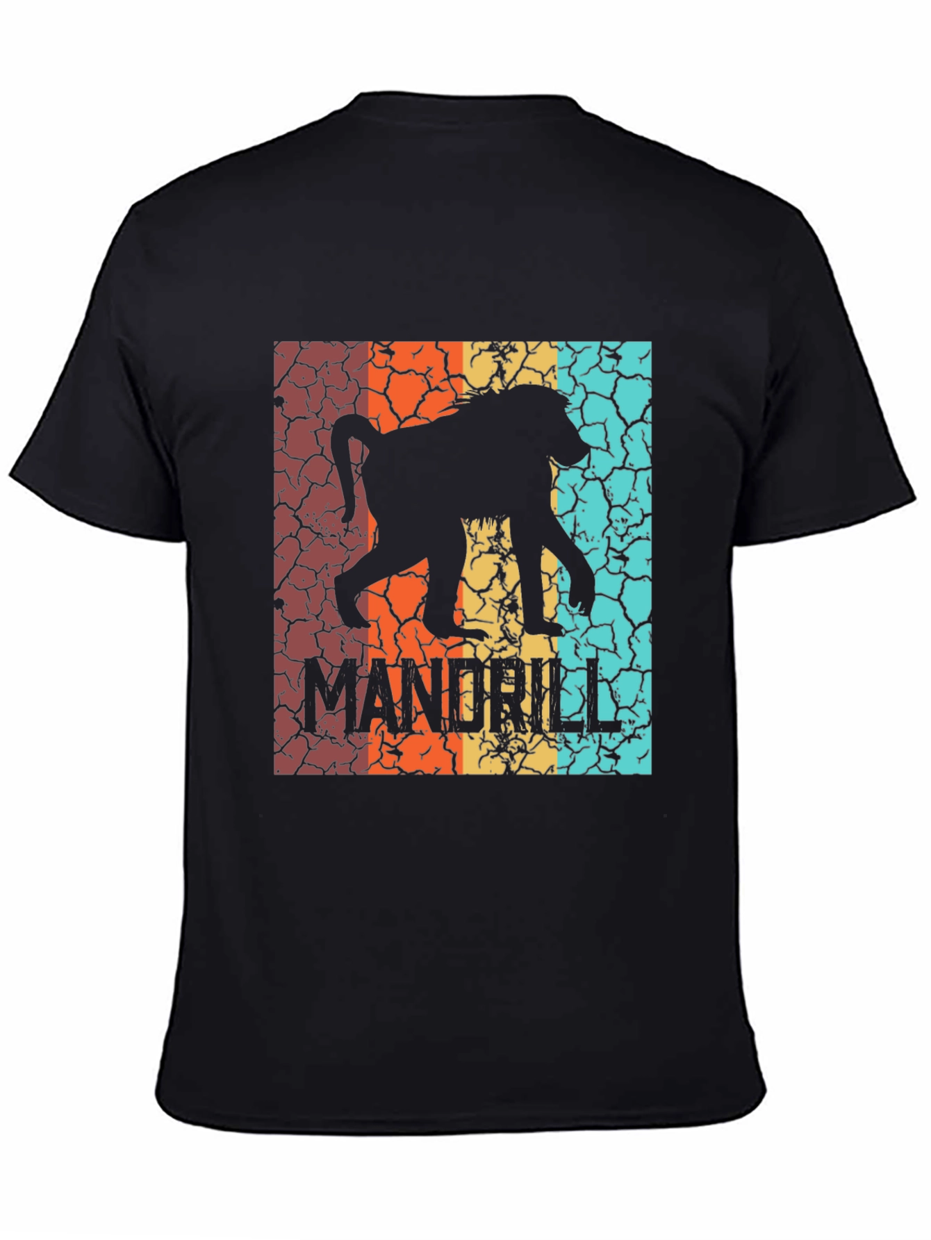 Retro Mandrill Silhouette Graphic T-Shirt