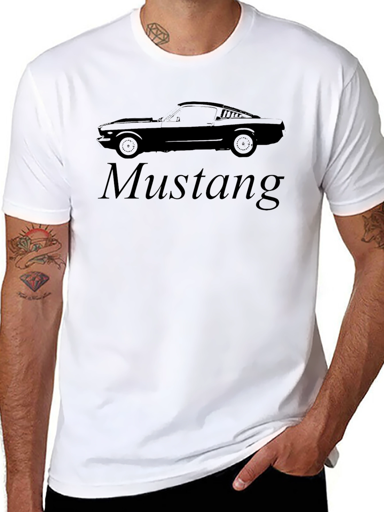 Classic Mustang Graphic T-Shirt - Black