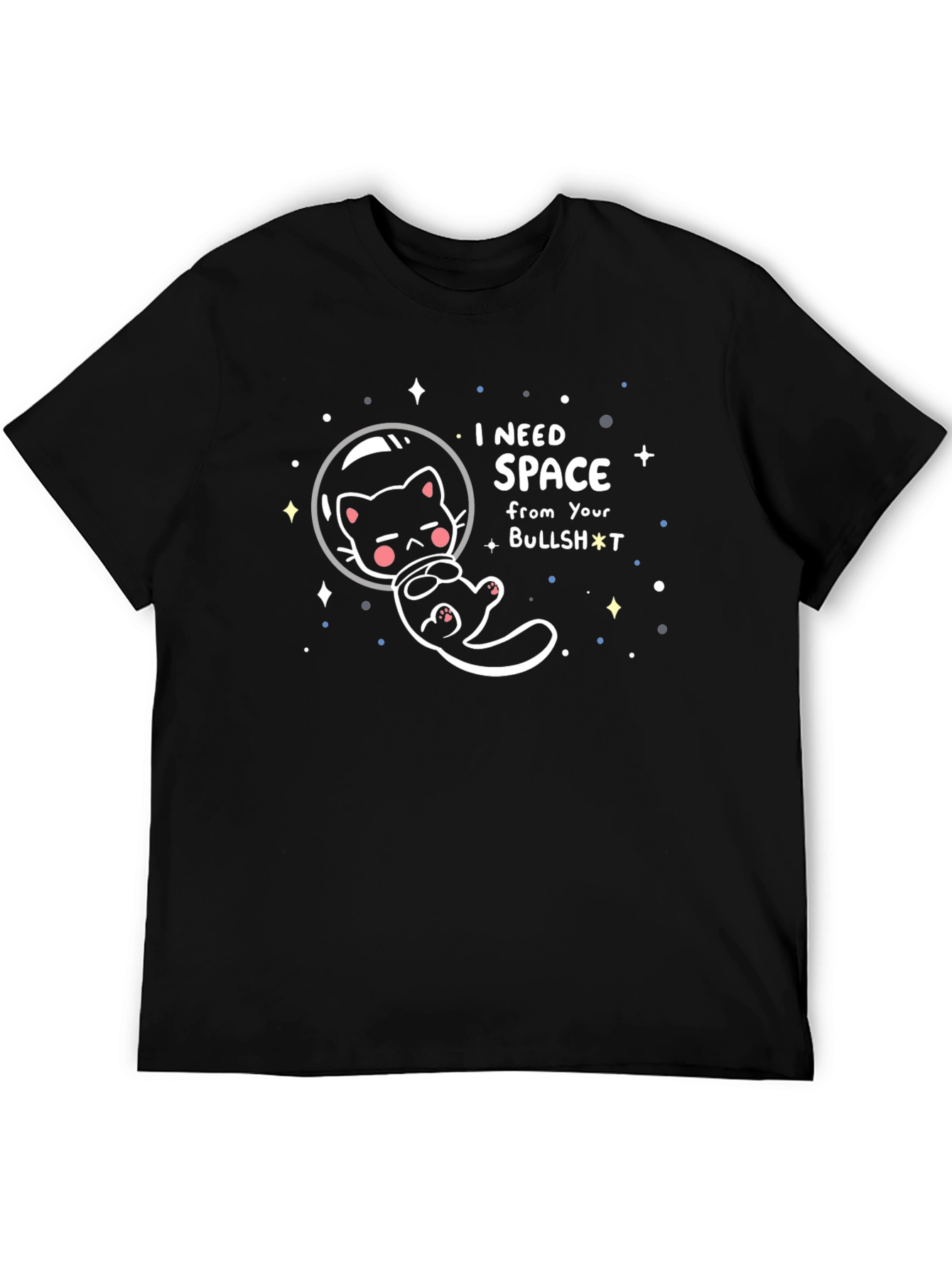 I Need Space Cat Graphic T-Shirt