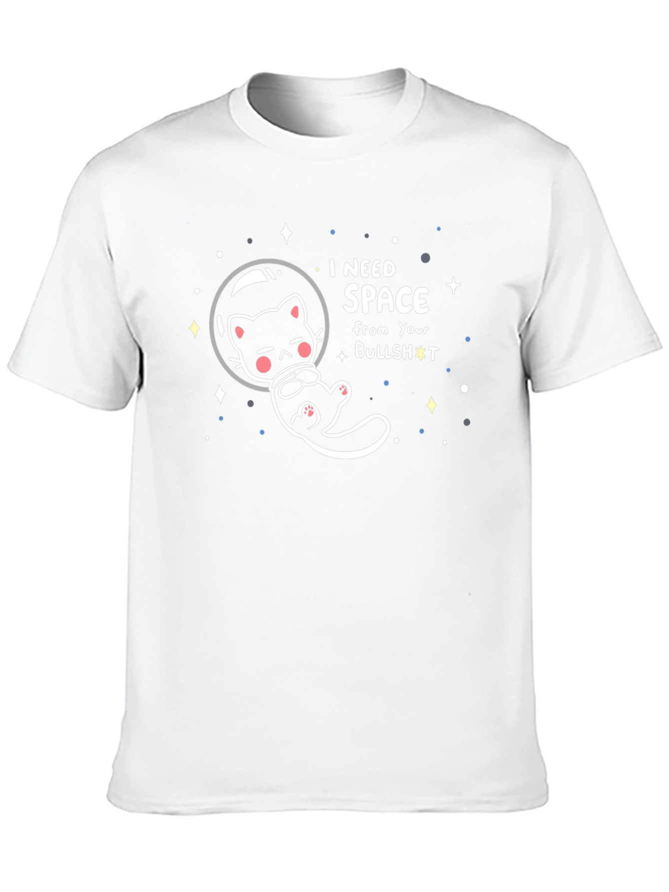 I Need Space Cat Graphic T-Shirt