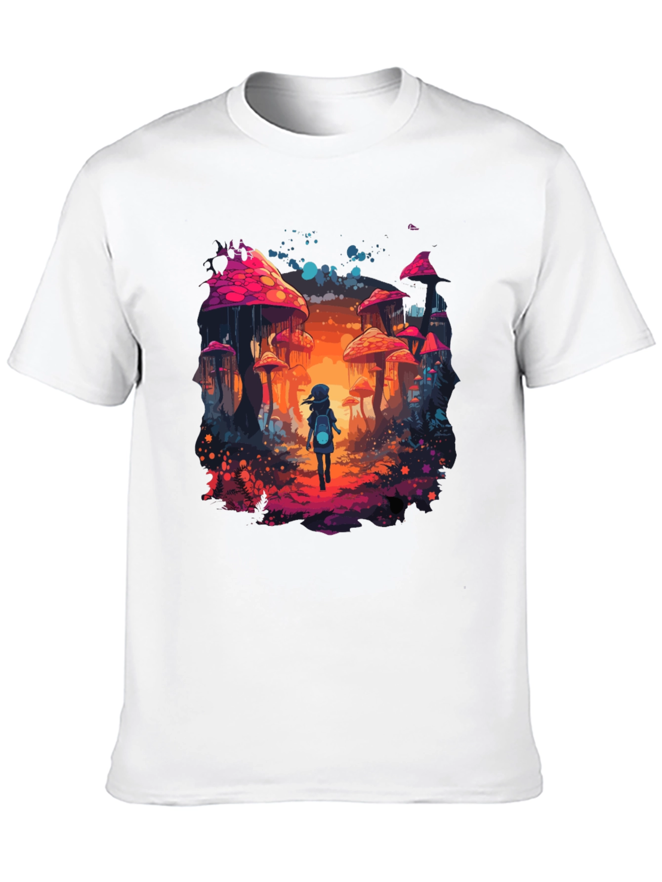 Mushroom Fantasy Graphic Tee - Unique Unisex Design