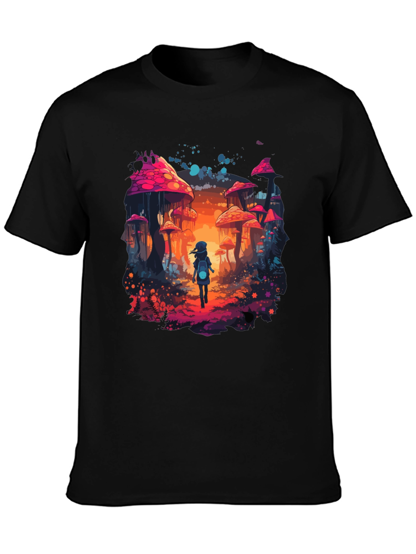 Mushroom Fantasy Graphic Tee - Unique Unisex Design