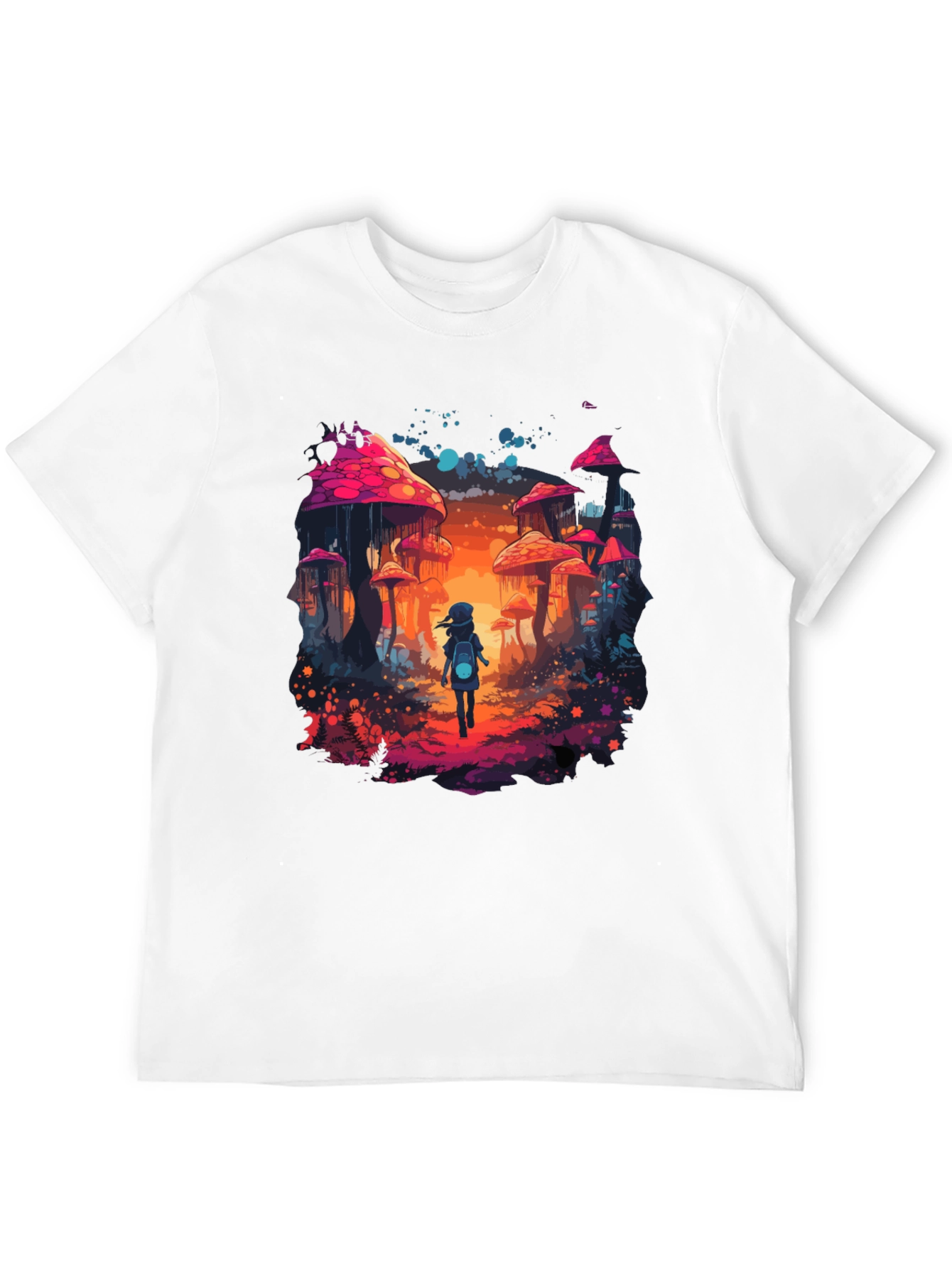Mushroom Fantasy Graphic Tee - Unique Unisex Design