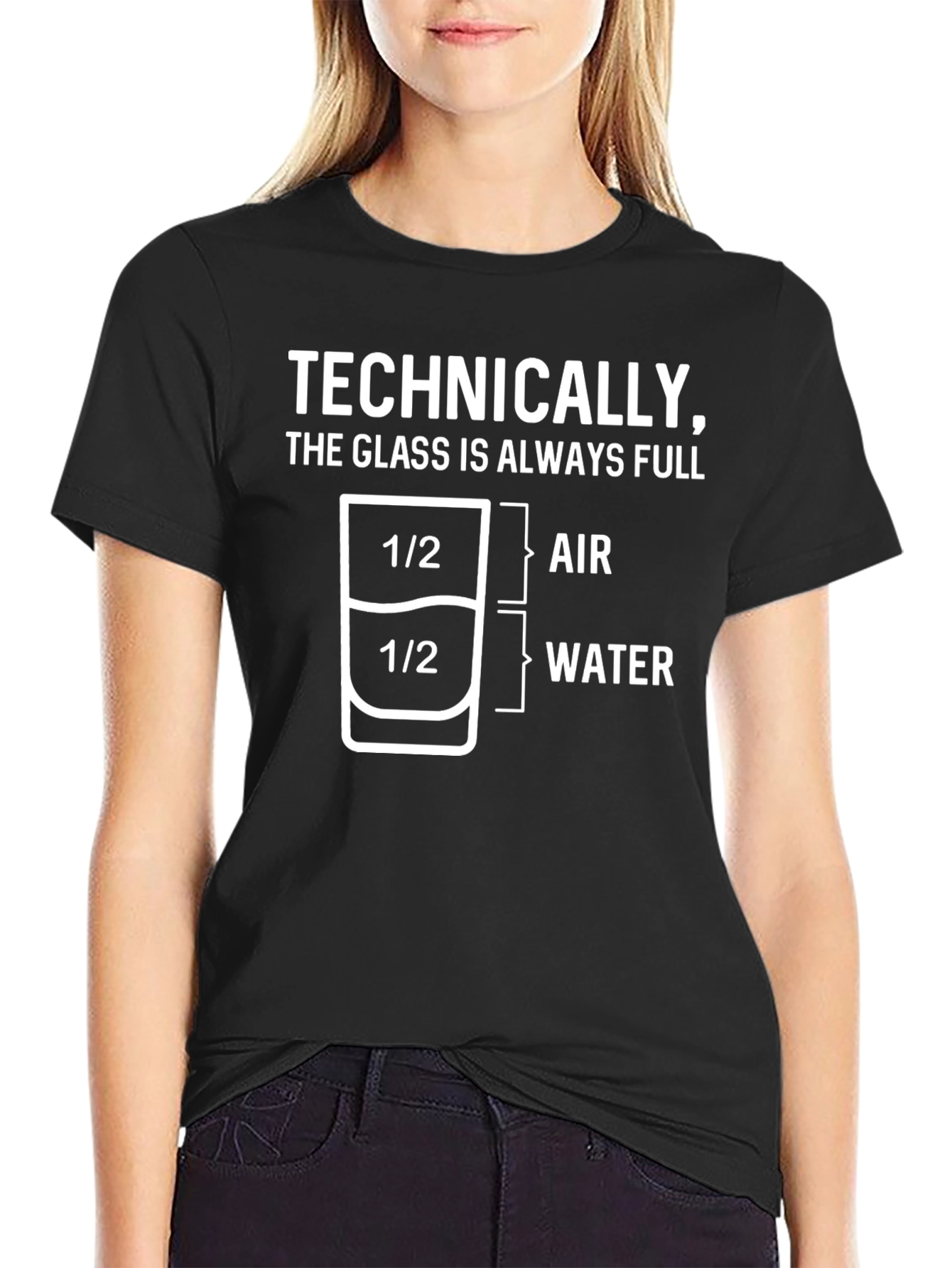 Technically Full T-Shirt: Science Humor Tee
