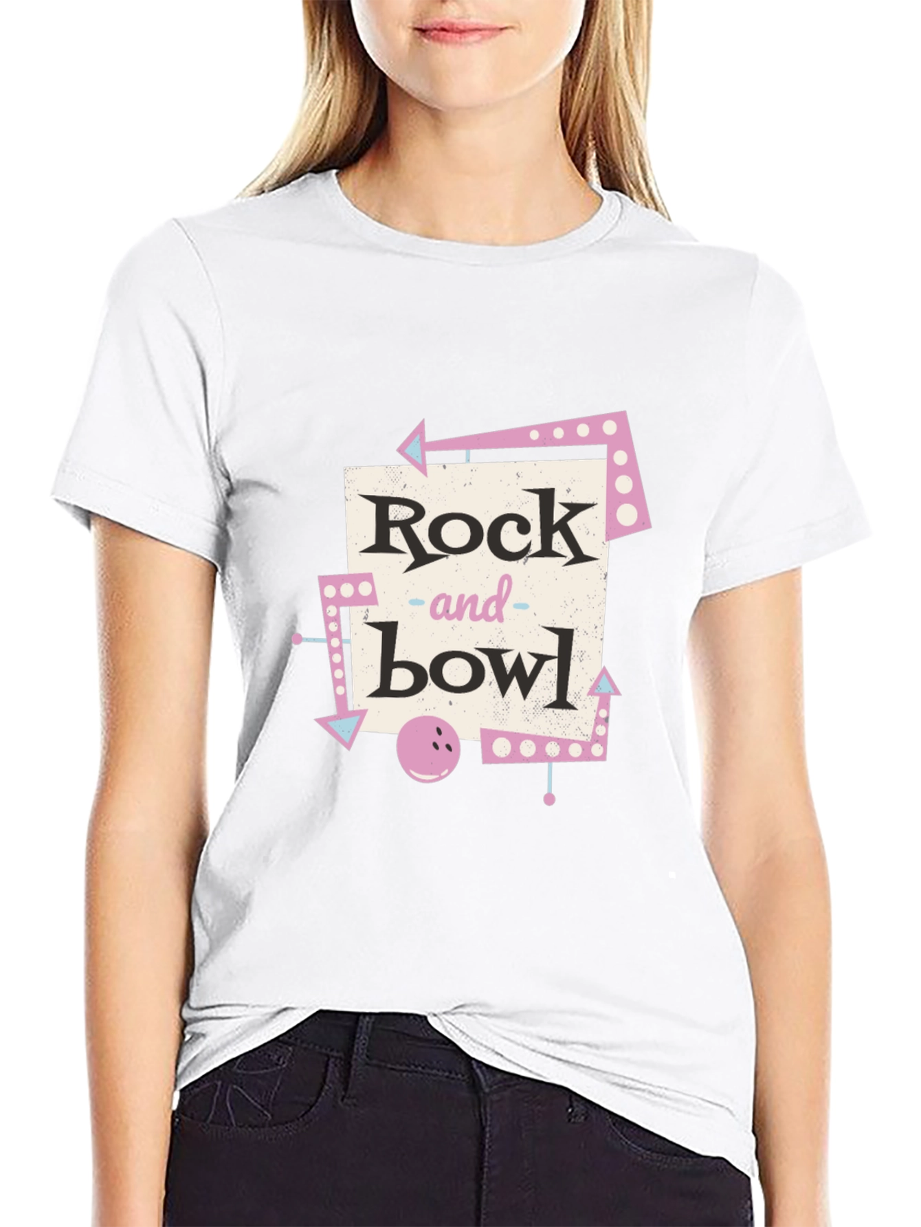 Retro Rock and Bowl Graphic Tee