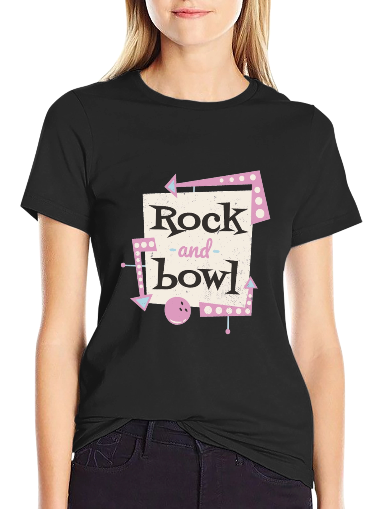 Retro Rock and Bowl Graphic Tee