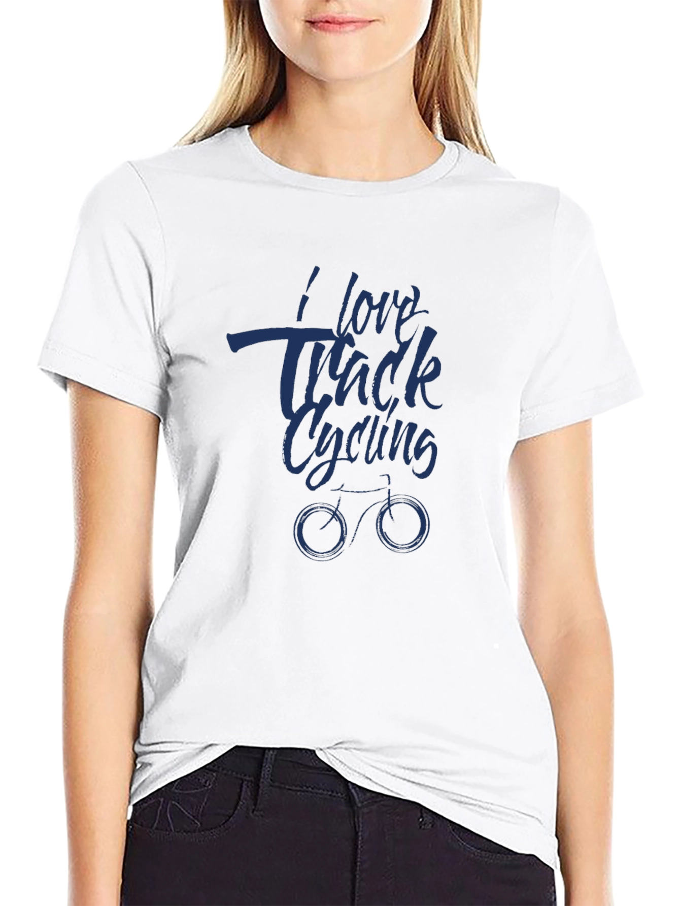 I Love Track Cycling Graphic T-Shirt