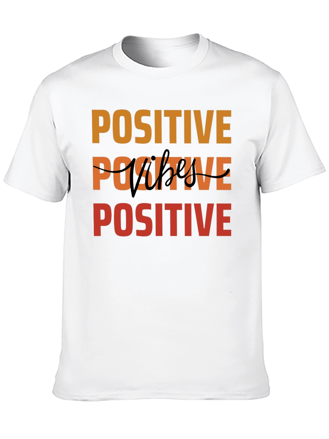 Positive Vibes Graphic Tee - Black
