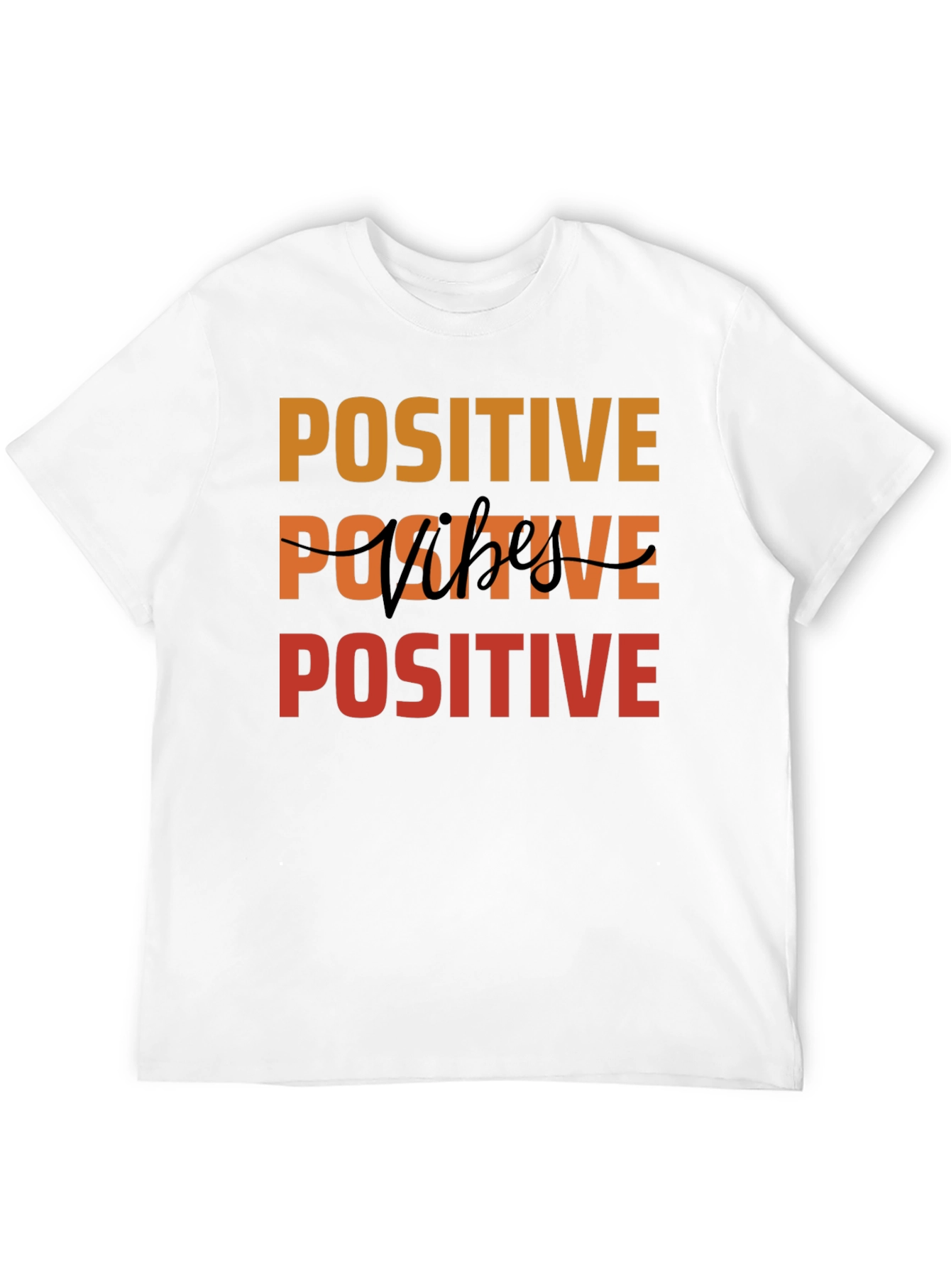Positive Vibes Graphic Tee - Black