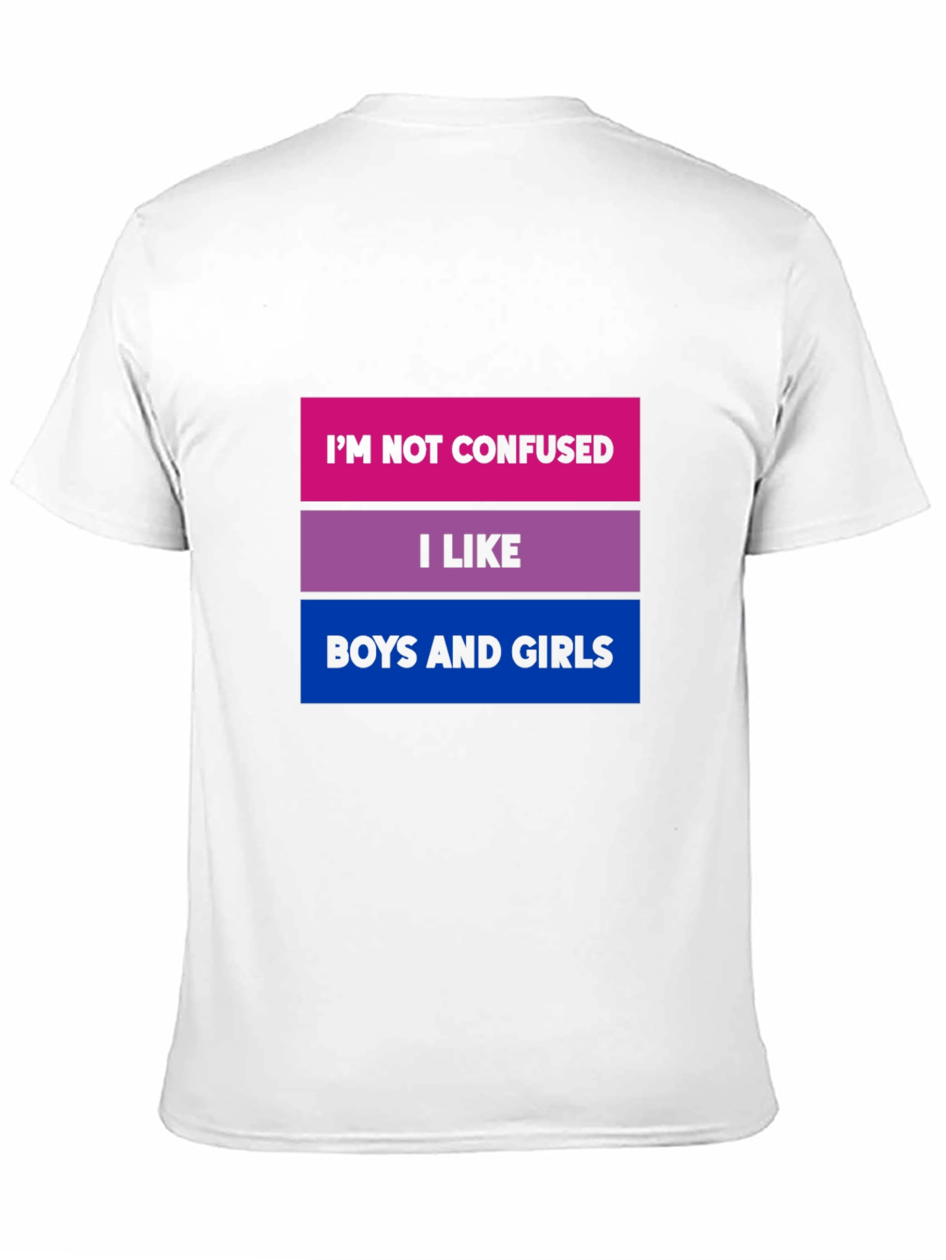 Bisexual Pride T-Shirt - Im Not Confused