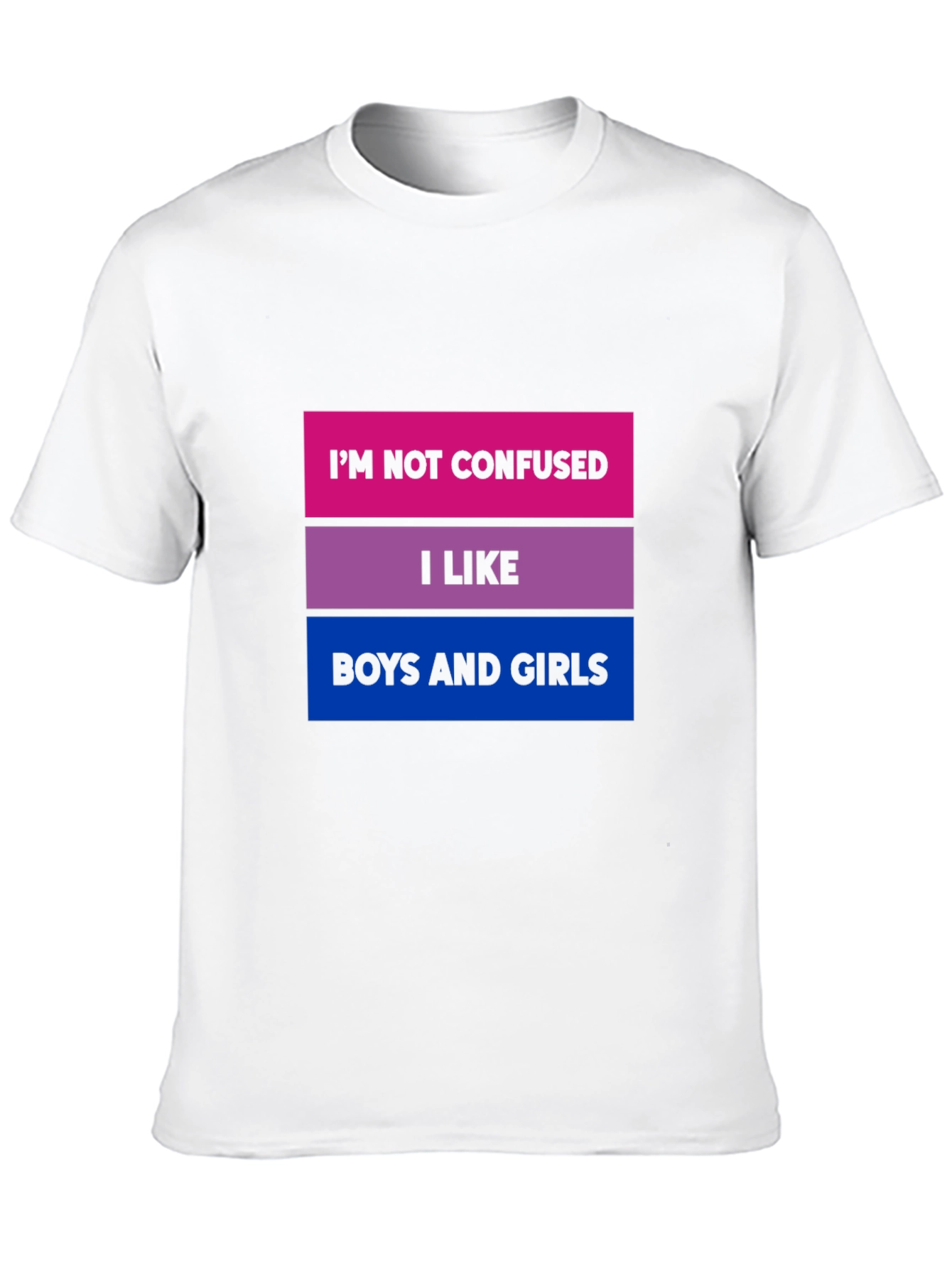 Bisexual Pride T-Shirt - Im Not Confused