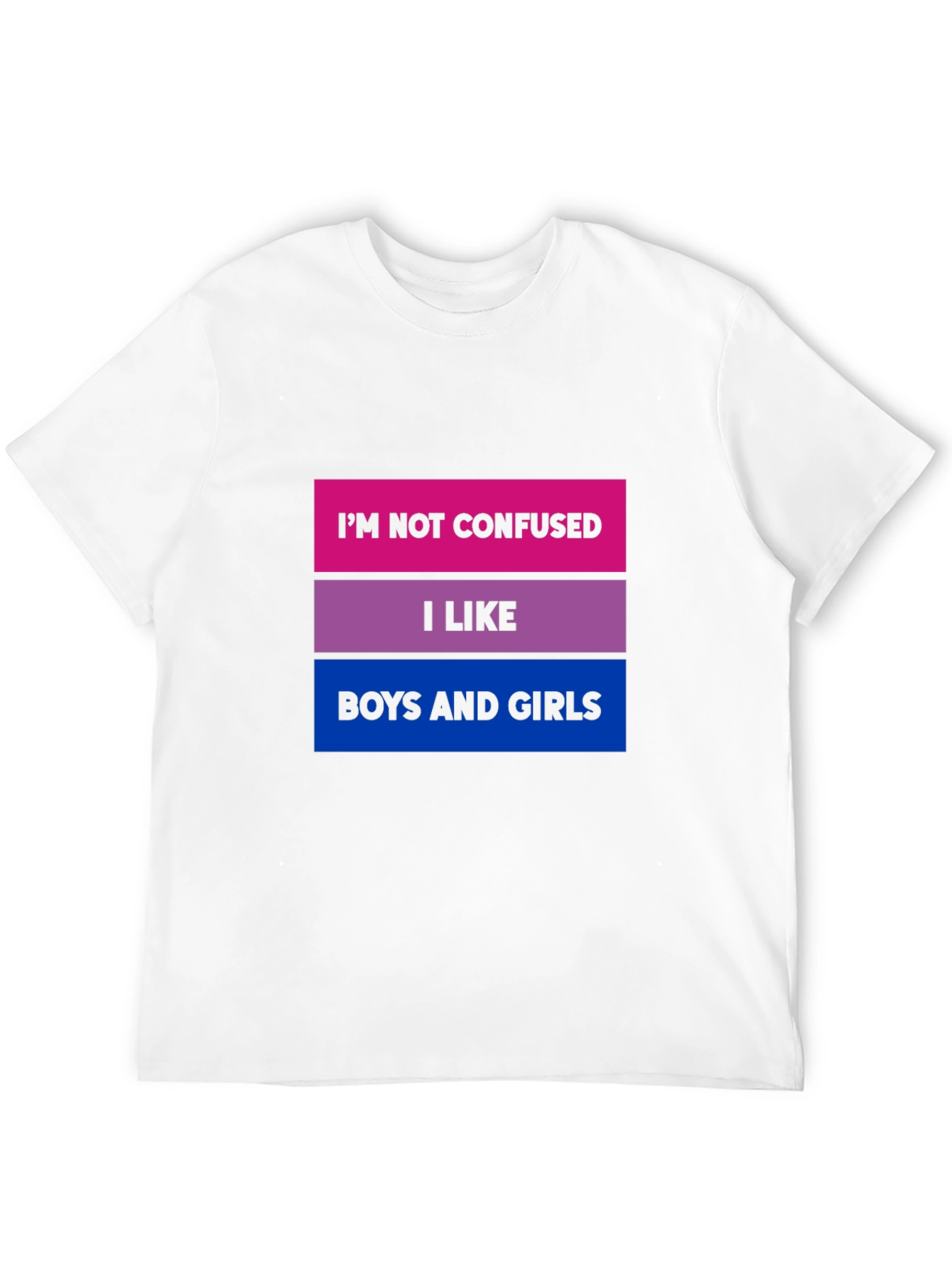 Bisexual Pride T-Shirt - Im Not Confused