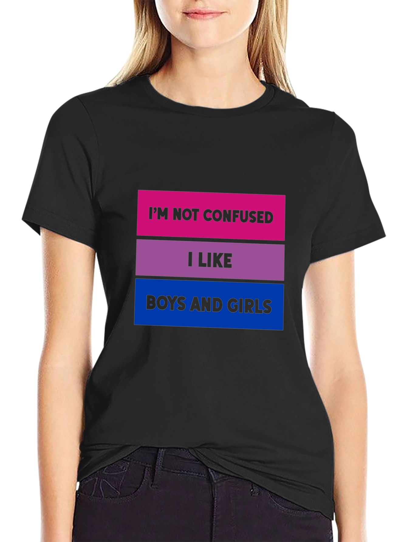 Bisexual Pride T-Shirt - Im Not Confused