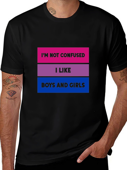 Bisexual Pride T-Shirt - Im Not Confused