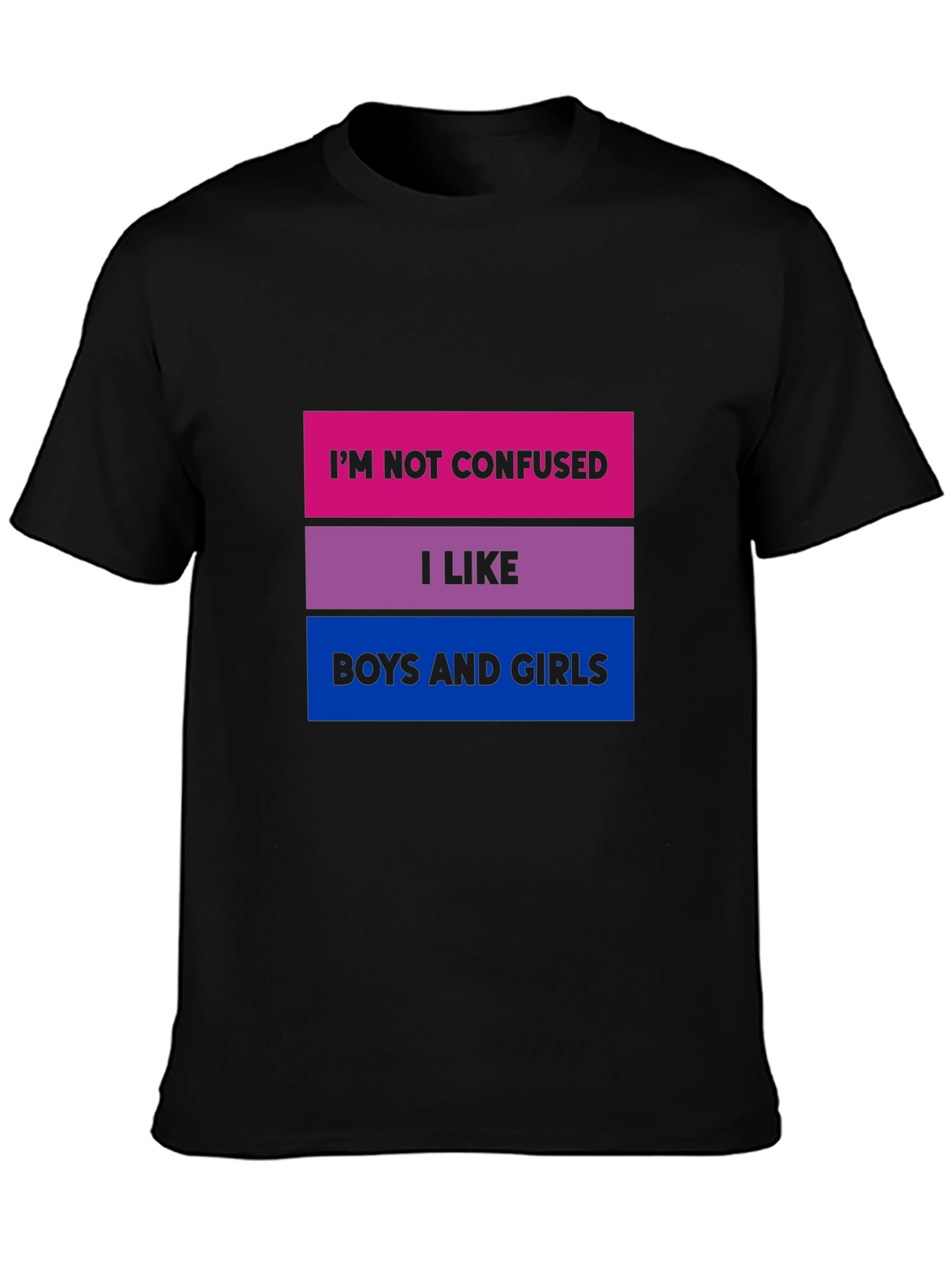 Bisexual Pride T-Shirt - Im Not Confused
