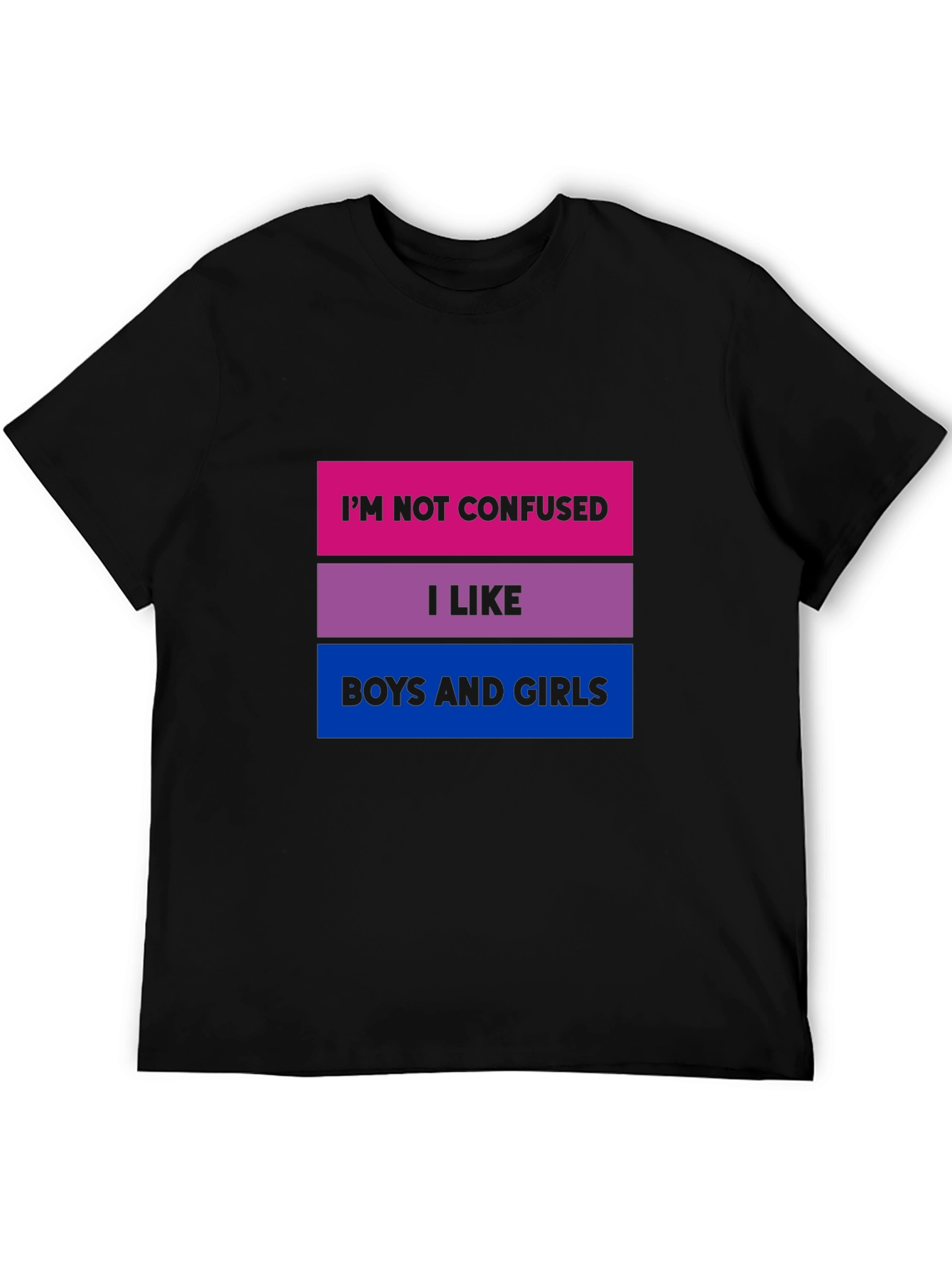 Bisexual Pride T-Shirt - Im Not Confused