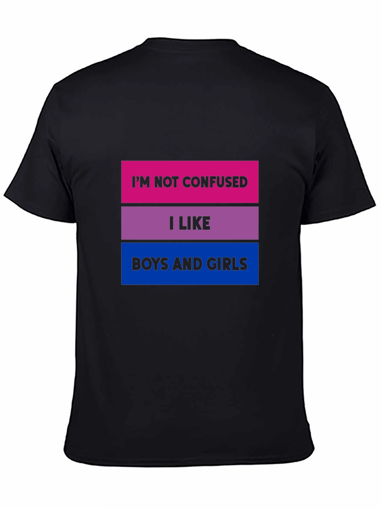 Bisexual Pride T-Shirt - Im Not Confused
