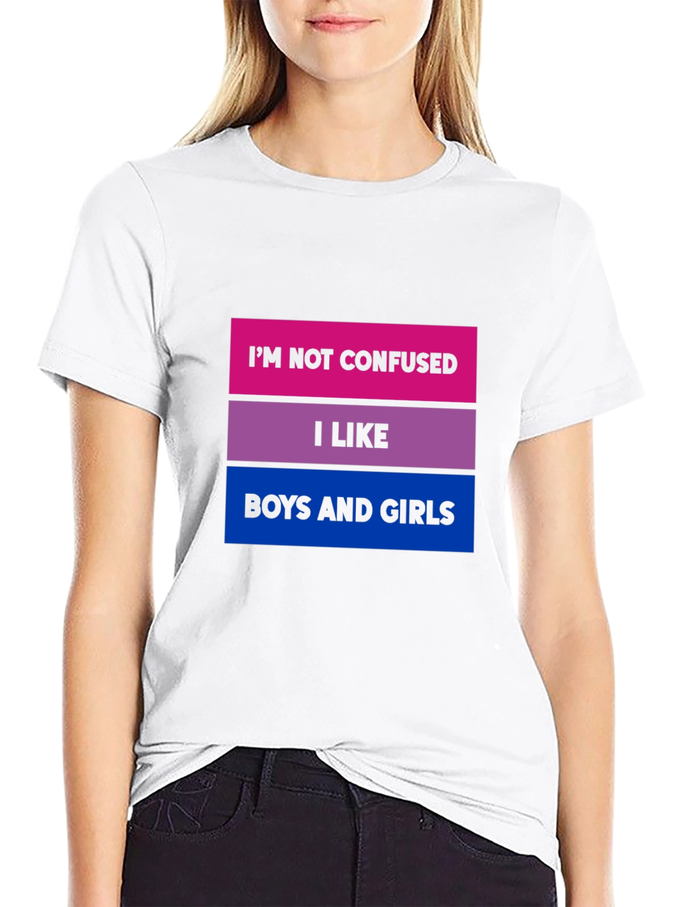 Bisexual Pride T-Shirt - Im Not Confused