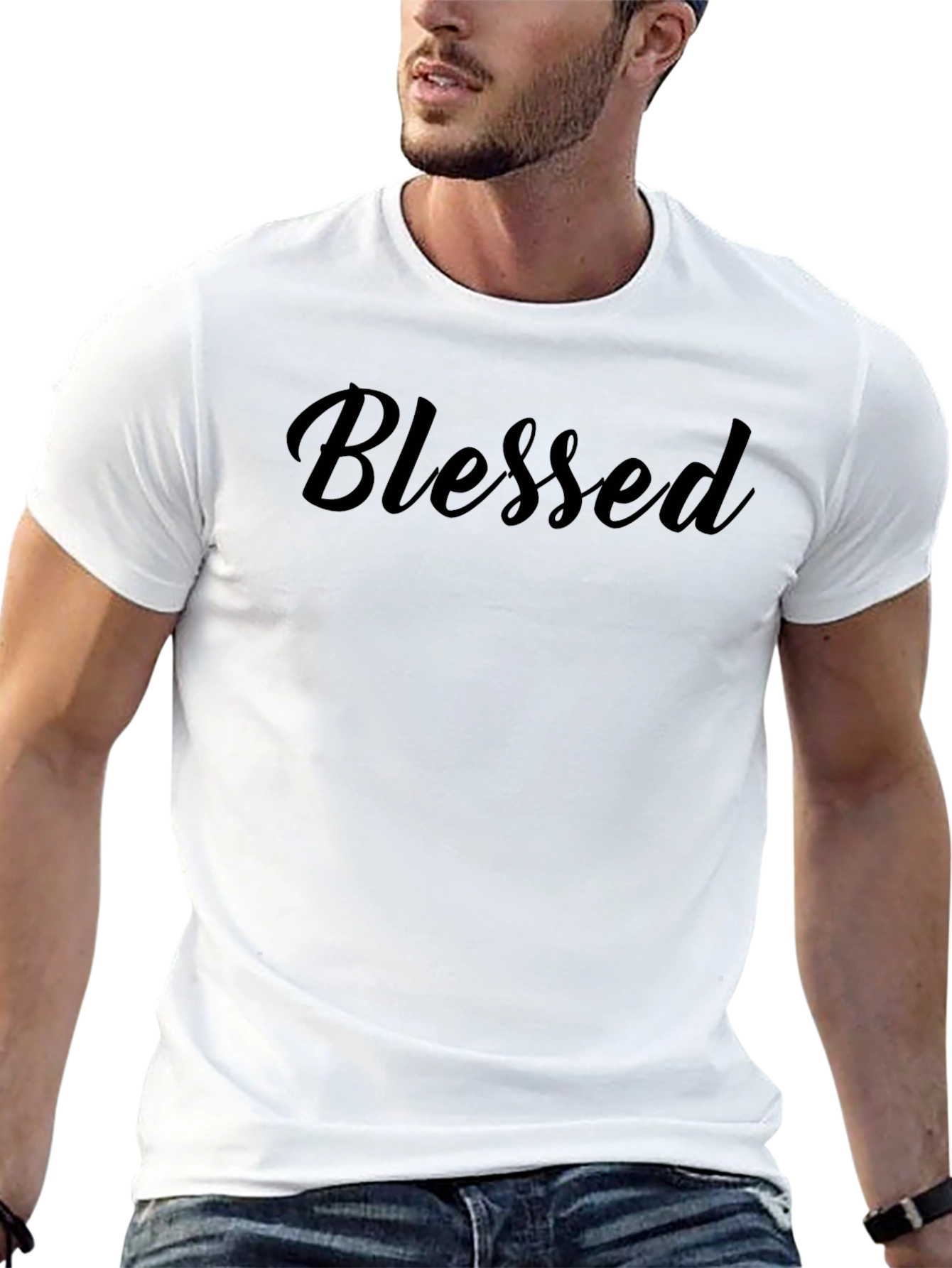 Blessed Black T-Shirt for Men